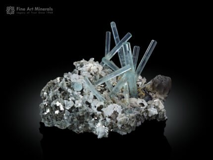 Aquamarine with Smoky Quartz from Pakistan