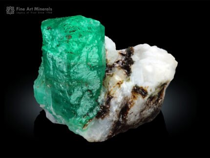 Emerald on Feldspar from Chitral Pakistan