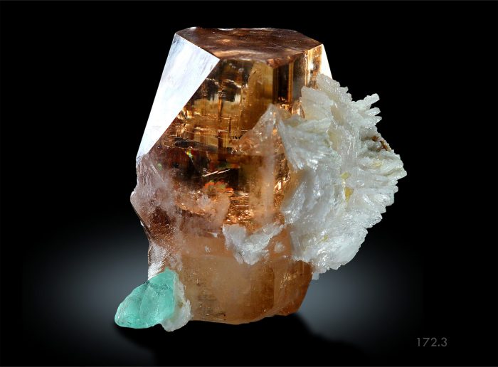 Floater Topaz with Fluorite Photo