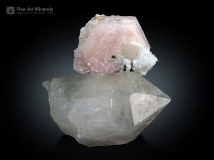 Lepidolite flower on Quartz from Pakistan