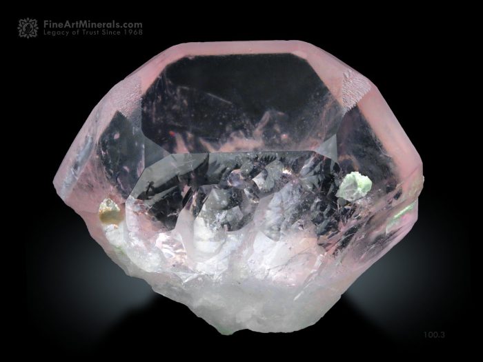 Floater Morganite with Albite