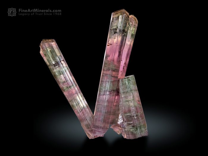 Perfect Tourmaline Cluster from Brazil