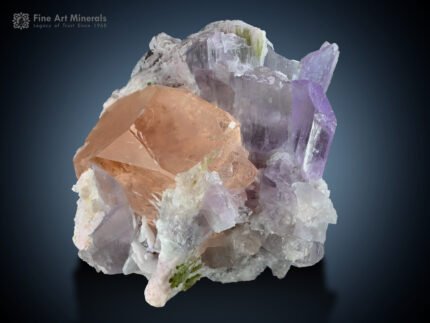 Morganite with Tourmaline and Kunzite from Afghanistan