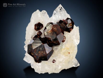 Spessartine Garnet on Quartz from Pakistan