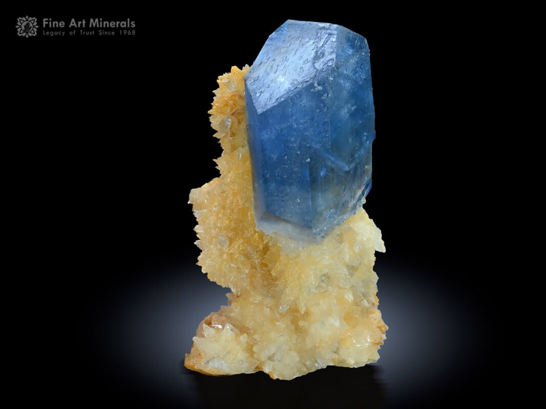Celestine with Calcite from Afghanistan