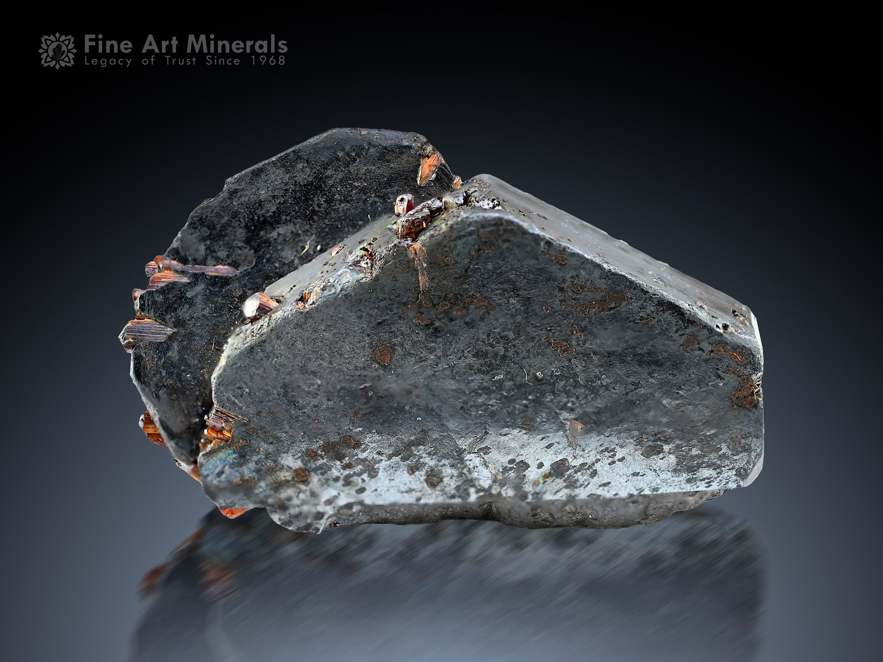 Rutile on Hematite from Skardu Pakistan