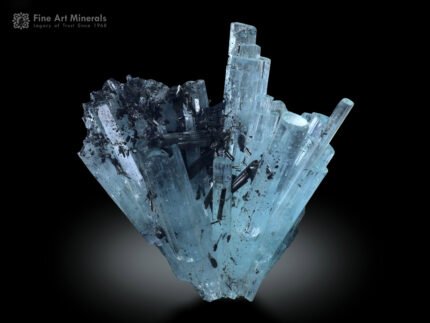 Aquamarine Cluster with Schorl Spray from Shigar Pakistan