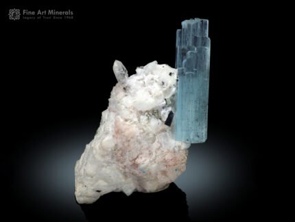 Aquamarine with Quartz on Feldspar from Shigar Pakistan