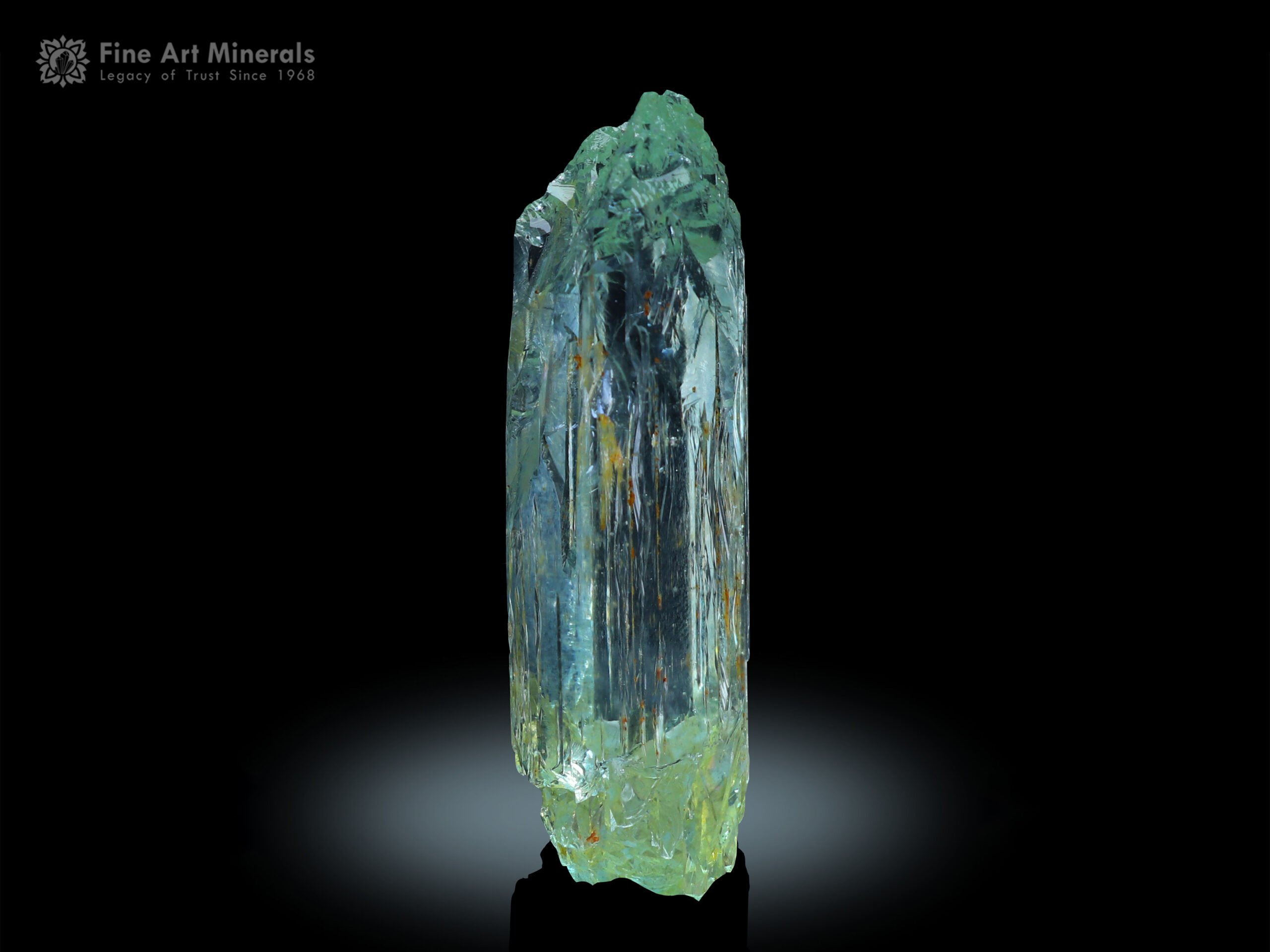 Floater Etched Aquamarine Crystal from Brazil