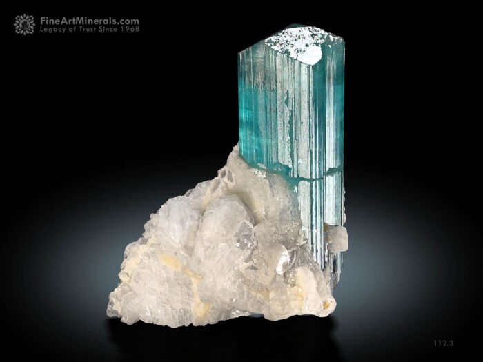 Sea foam Tourmaline with Cleavelandite from Afghanistan