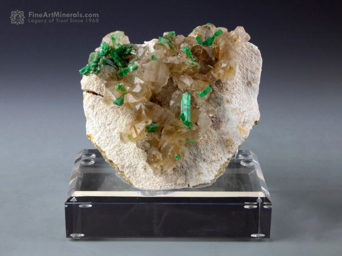 Emerald with Quartz on Matrix from Panjsher Afghanistan