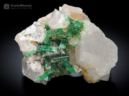 Emerald Cluster with Quartz from Panjsher Afghanistan