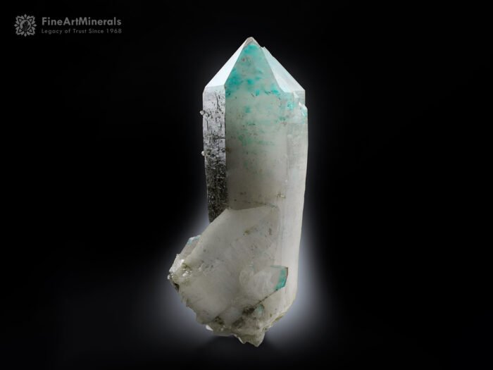Ajoite-Quartz with Hematite Inclusion from South Africa