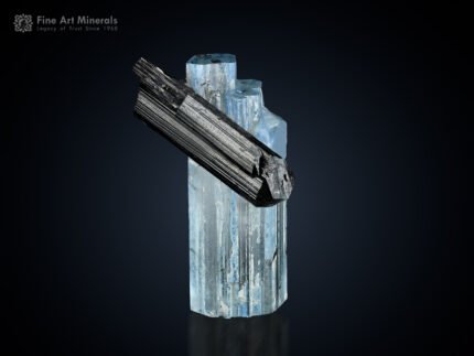 Aquamarine with Schorl from Pakistan