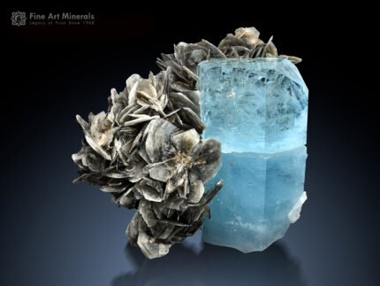 Aquamarine with Apatite and Muscovite from Nagar Pakistan