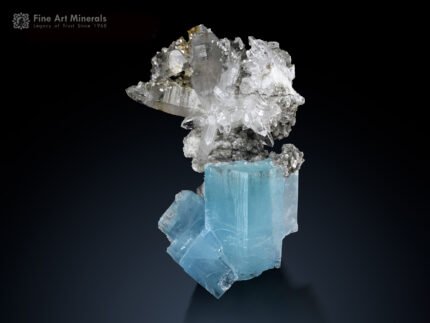 Aquamarine with Quartz and Muscovite from Nagar Pakistan