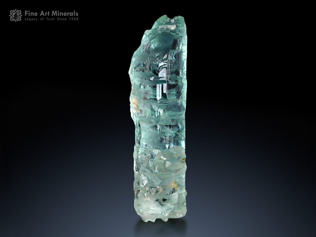 Etched Aquamarine Crystal from Afghanistan