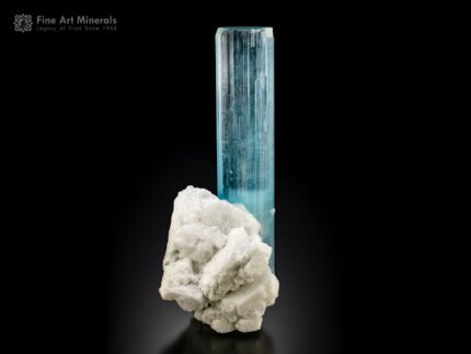 Aquamarine on Albite from Roundu Gilgit Baltistan Pakistan