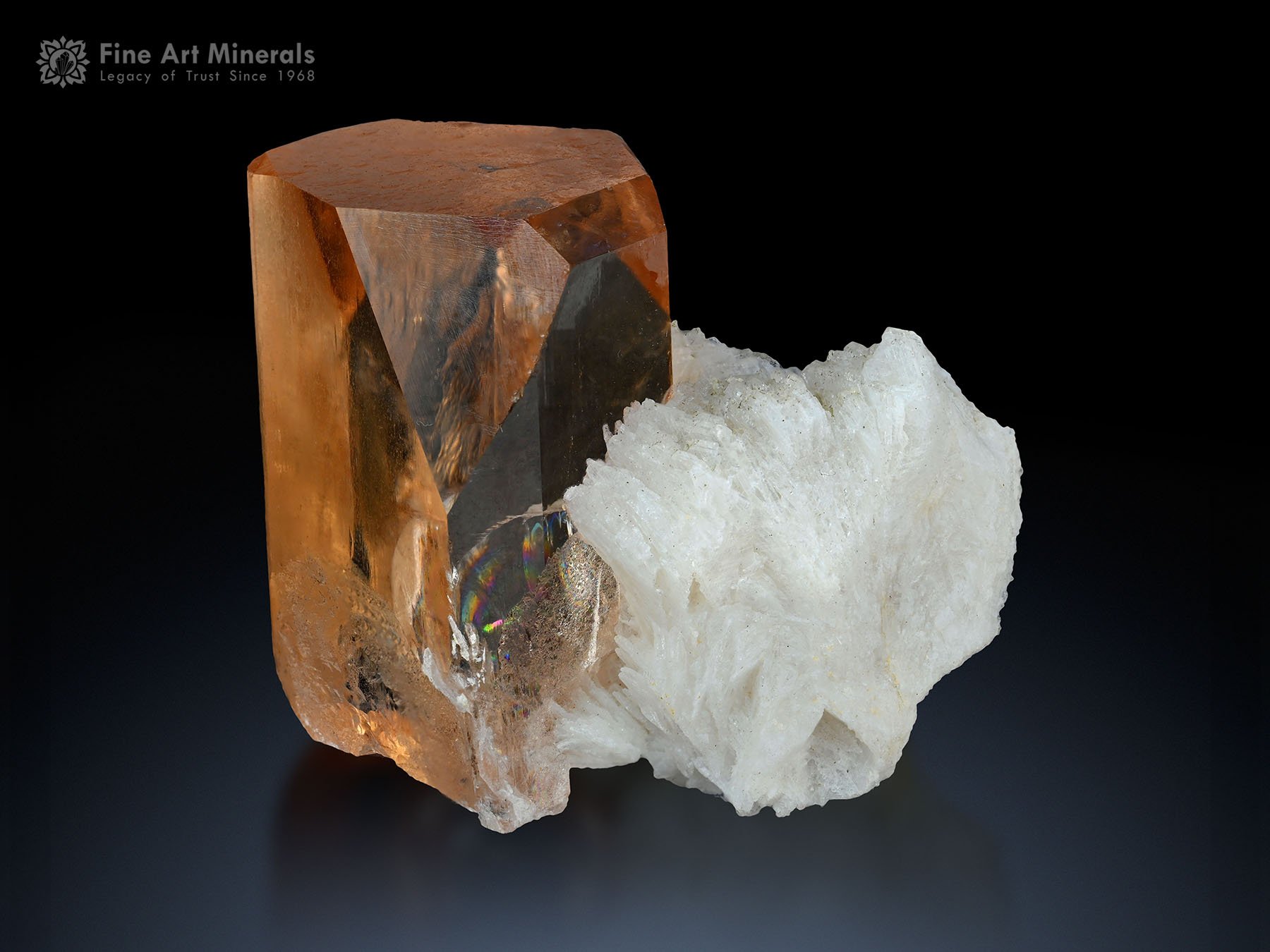 Topaz with Cleavelandite from Shigar Pakistan