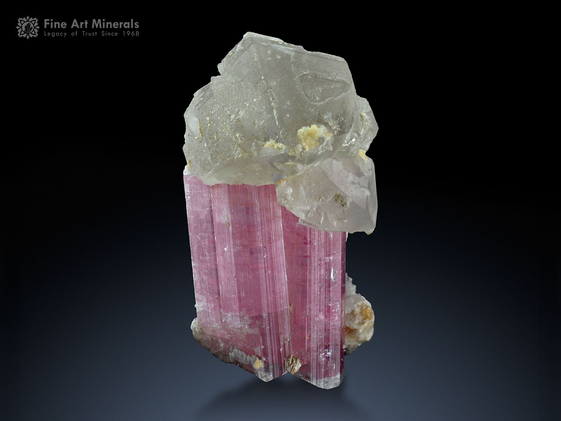 Pink Tourmaline with Quartz from Nuristan Afghanistan