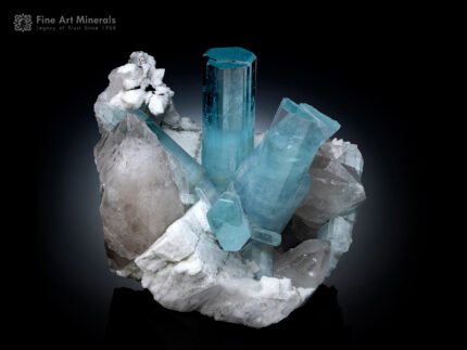 Aquamarine Cluster on Matrix from Shigar Pakistan