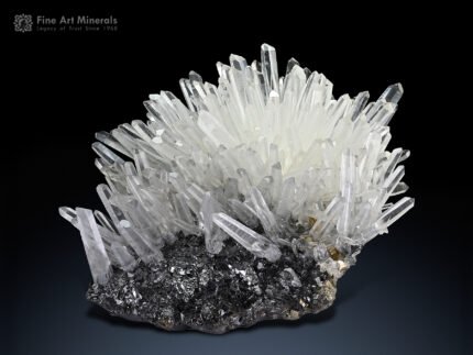 Quartz on Sphalerite from Peru