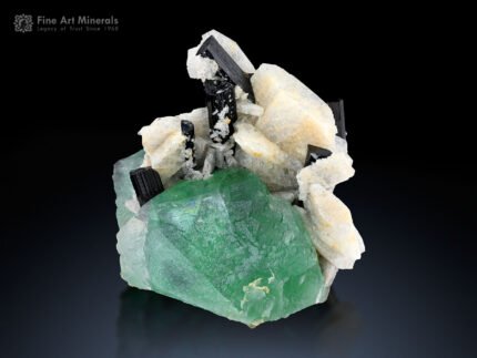 Fluorite with Schorl and Feldspar from Pakistan