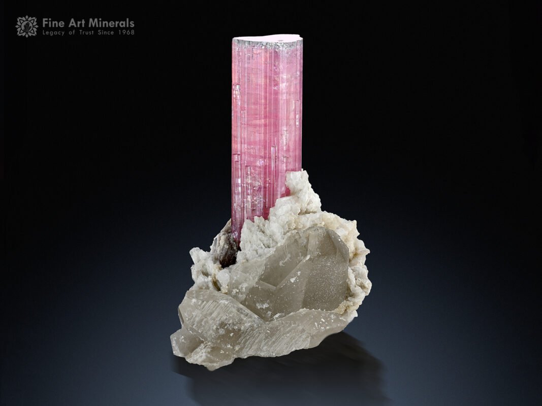 Pink Tourmaline with Quartz from Afghanistan