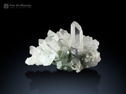 Anatase with Quartz Cluster from Pakistan