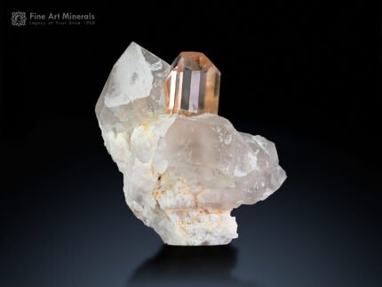 Topaz with Quartz on Matrix from Pakistan