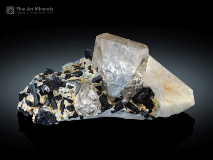 Topaz with Schorl Tourmaline from Pakistan