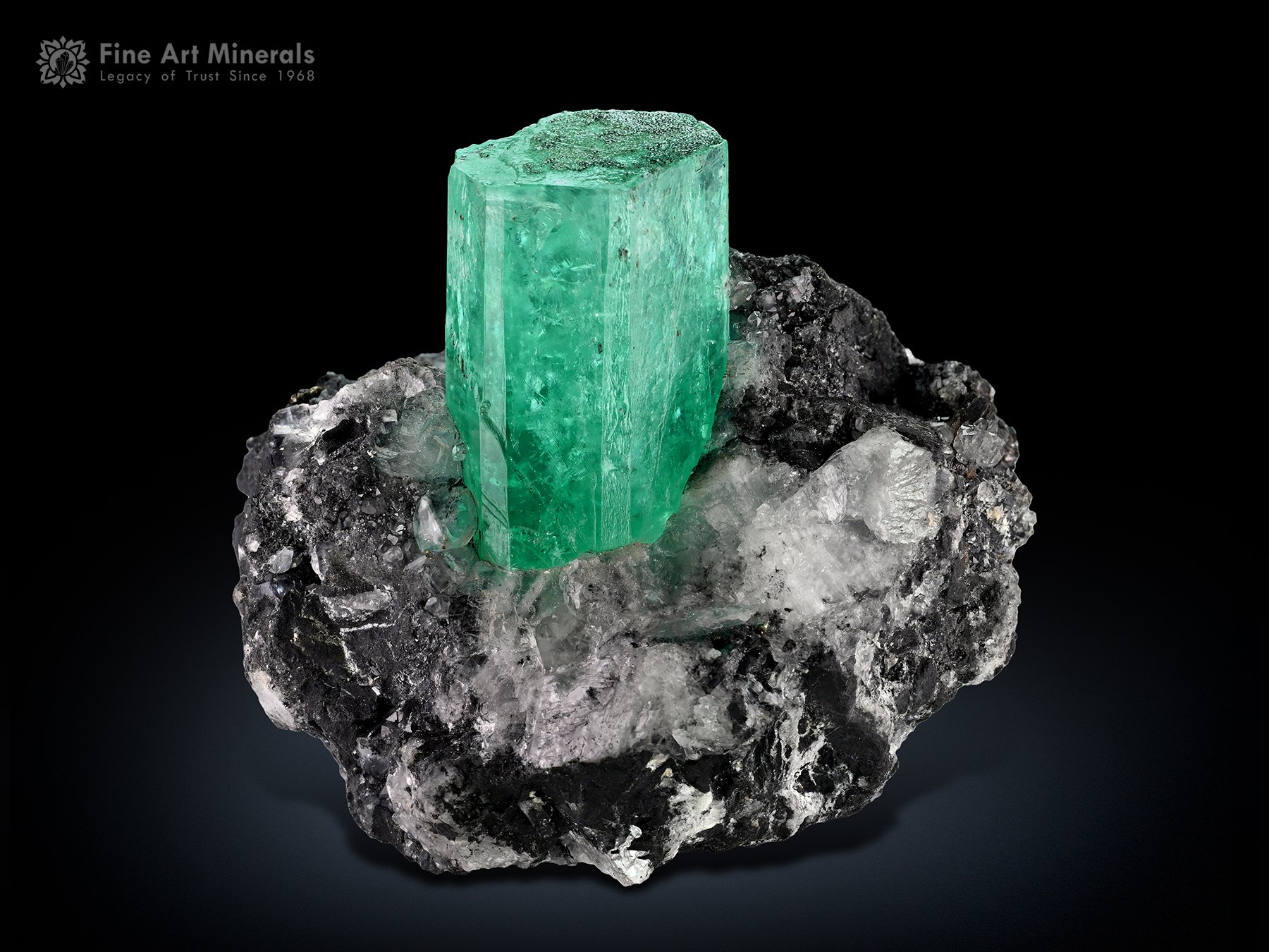 Emerald on Matrix from Colombia