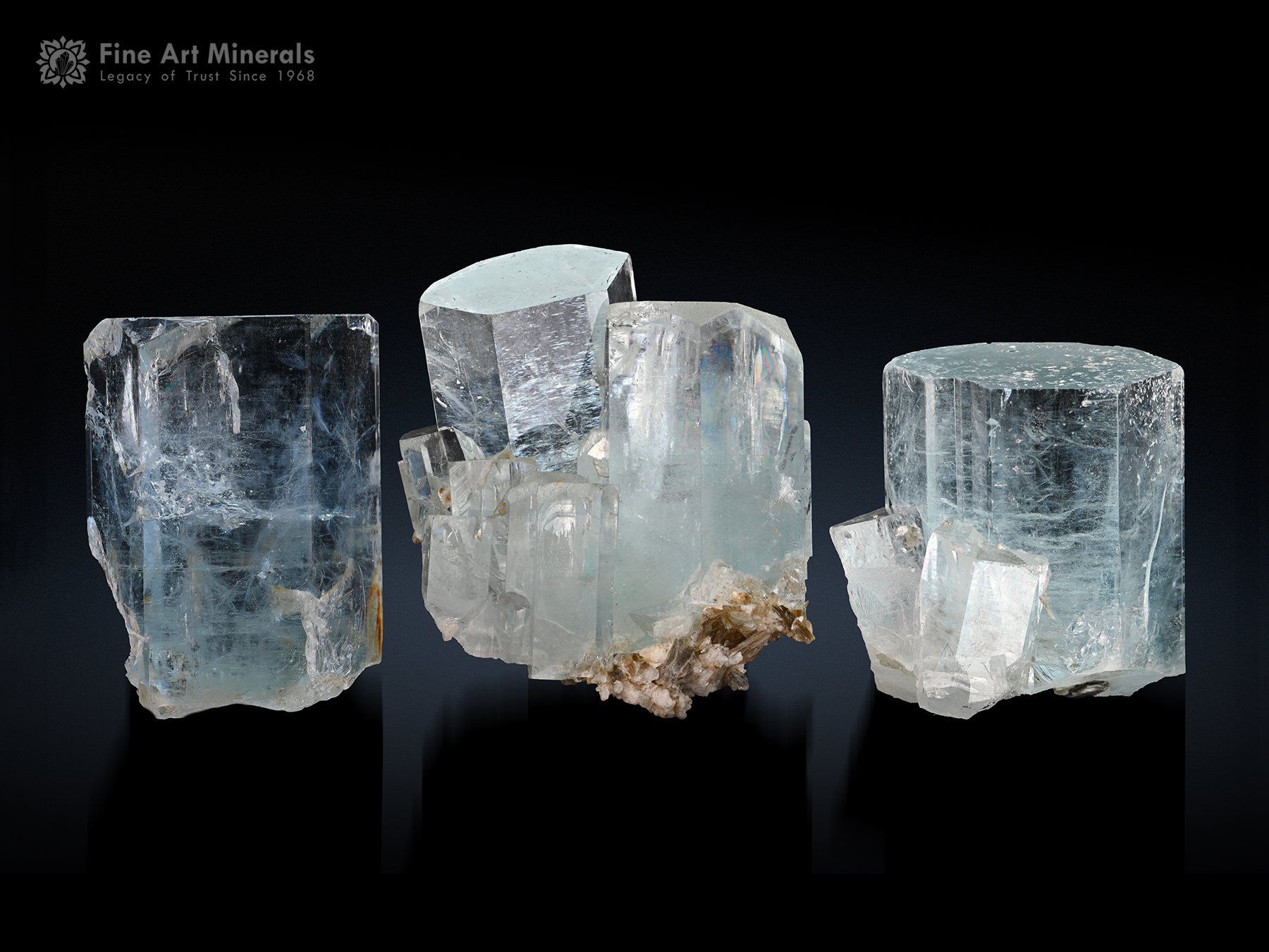 Aquamarine crystals Lot from Pakistan