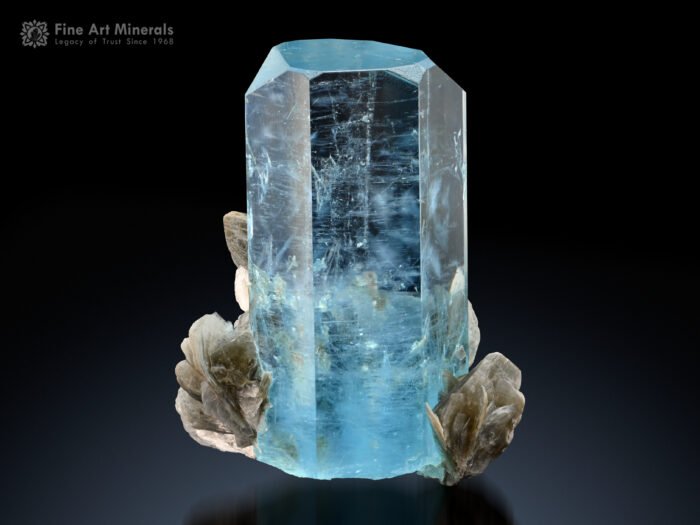 Aquamarine with Muscovite from Nagar Pakistan