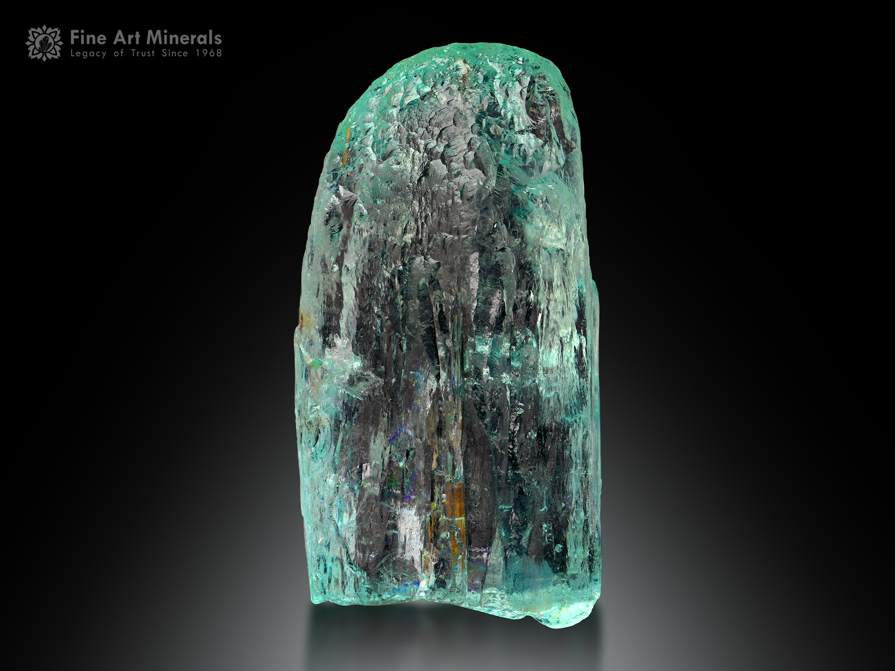 Aquamarine Floater Etched Crystal from Brazil