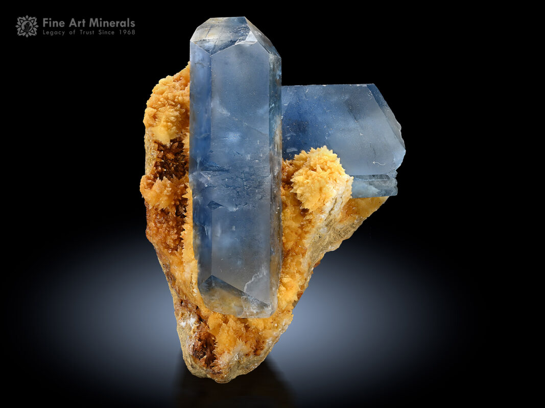 Celestine with Calcite from Afghanistan