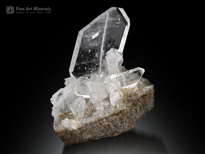 Faden Quartz on Matrix from Pakistan