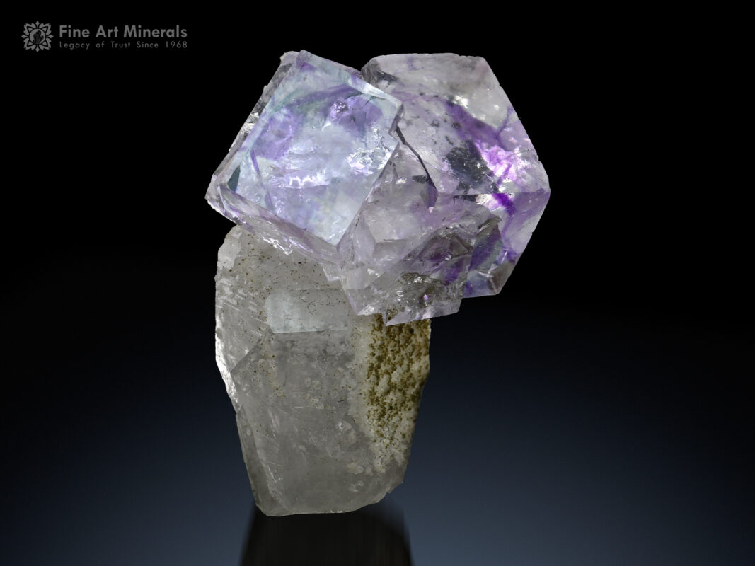 Fluorite with Quartz from China