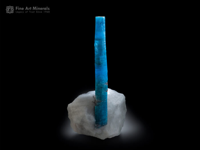 Paraiba Tourmaline on Quartz from Brazil