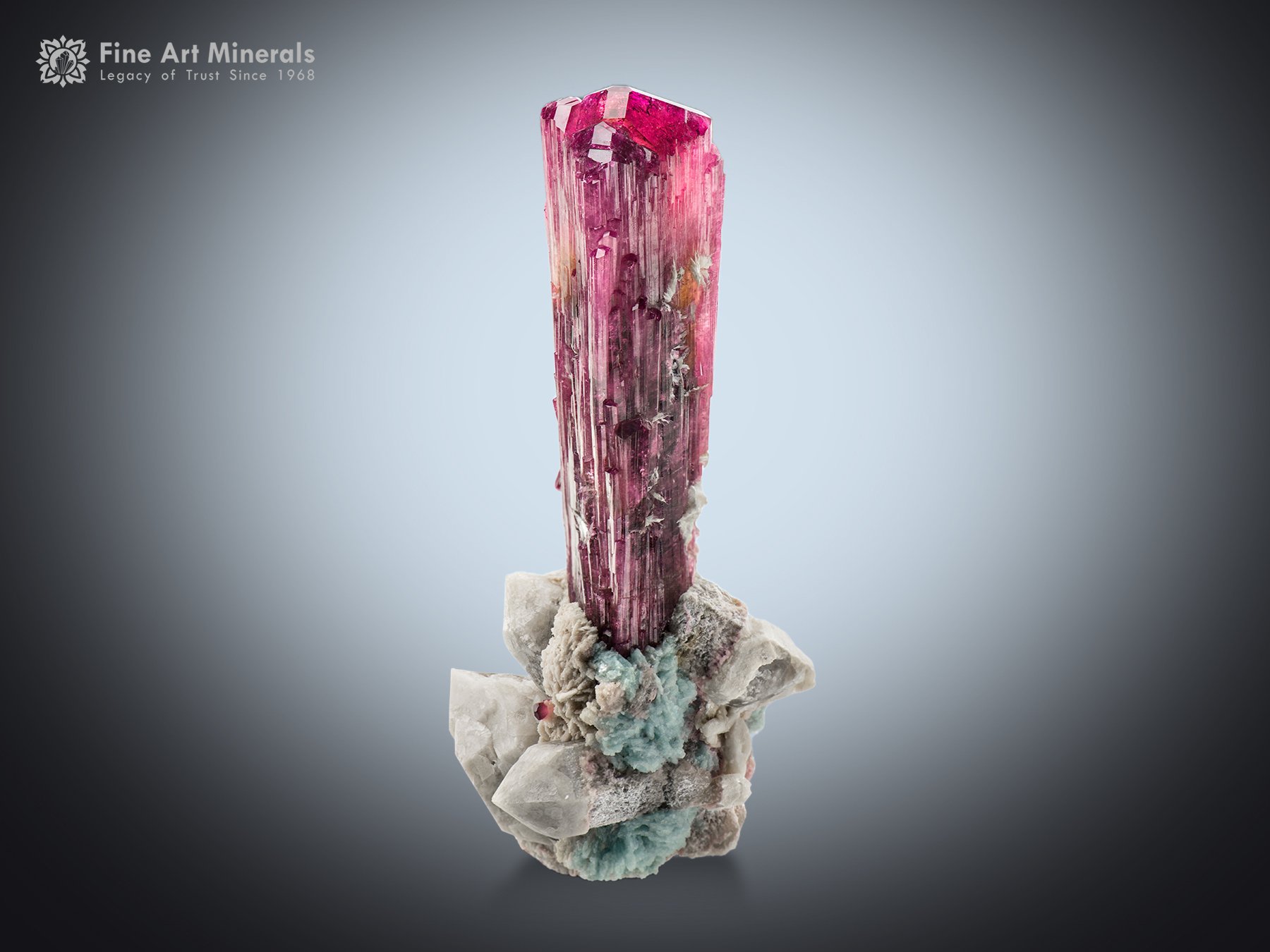 Tourmaline with Quartz from Malkhan Russia