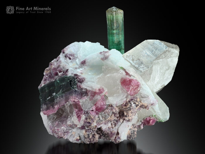 Tourmaline with Quartz from Brazil