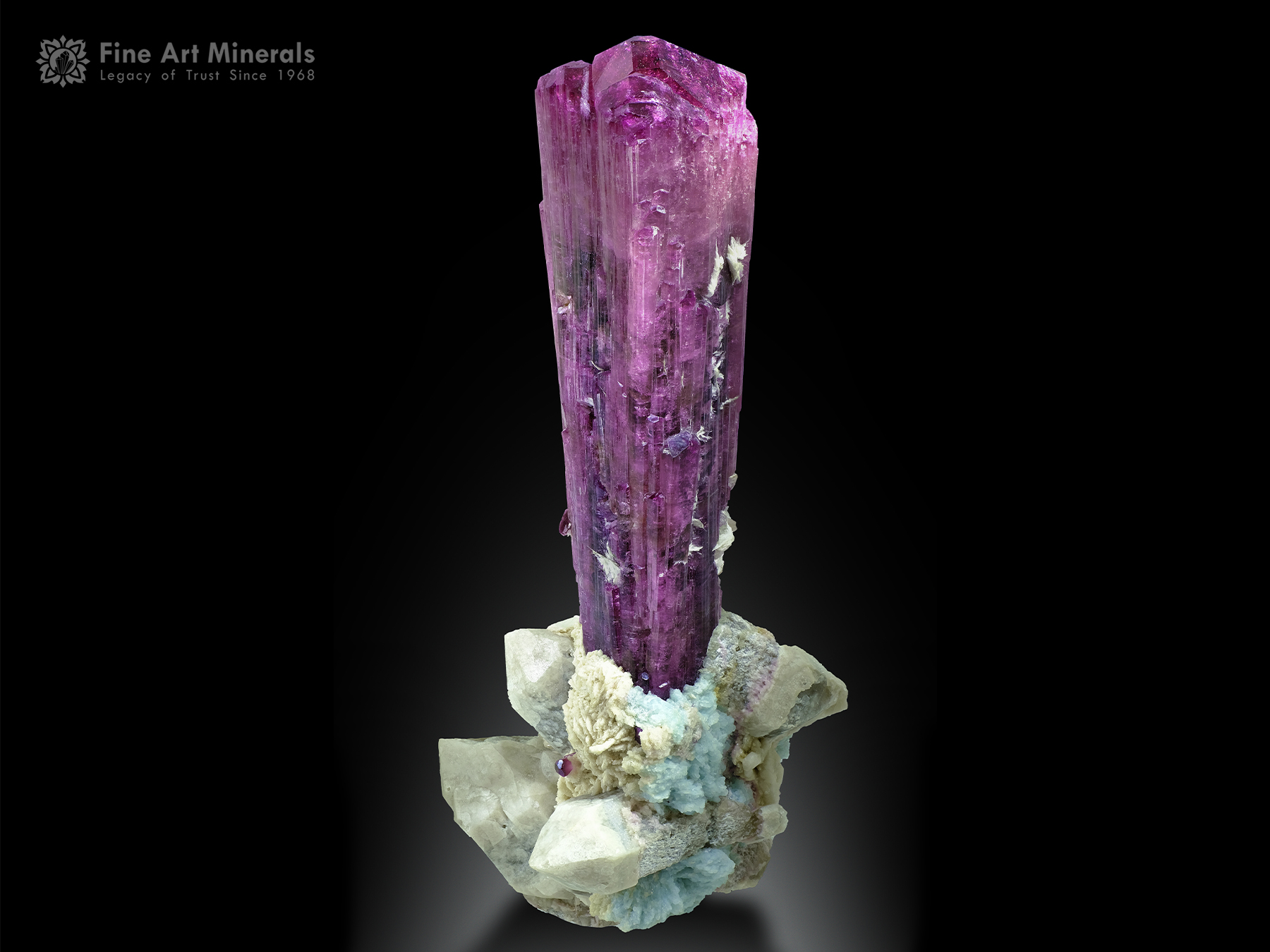 Tourmaline with Quartz from Malkhan Russia