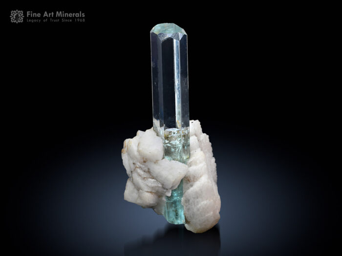 Aquamarine Crystal with Feldspar from Pakistan