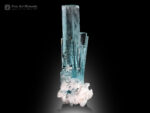 Aquamarine Crystal with Schorl and Albite