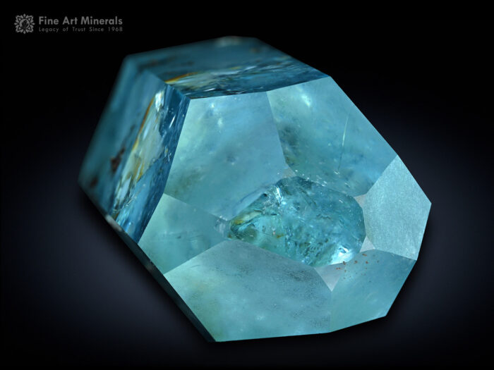 Aquamarine with Columbite inclusion from Pakistan