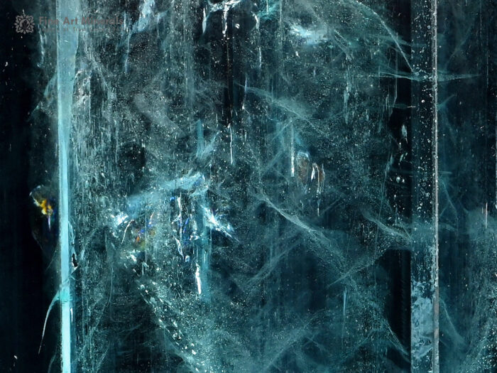 Aquamarine with Helix inclusion from Pakistan.