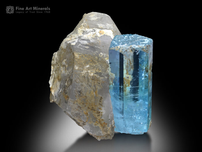 Aquamarine with Quartz from Pakistan