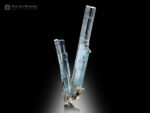 Aquamarine with Schorl and Albite from Pakistan