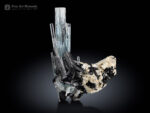 Aquamarine with Schorl and Albite from Pakistan