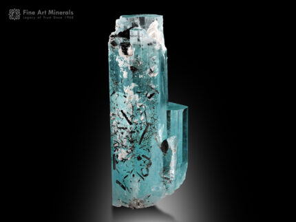 Aquamarine with Schorl and Albite from Pakistan